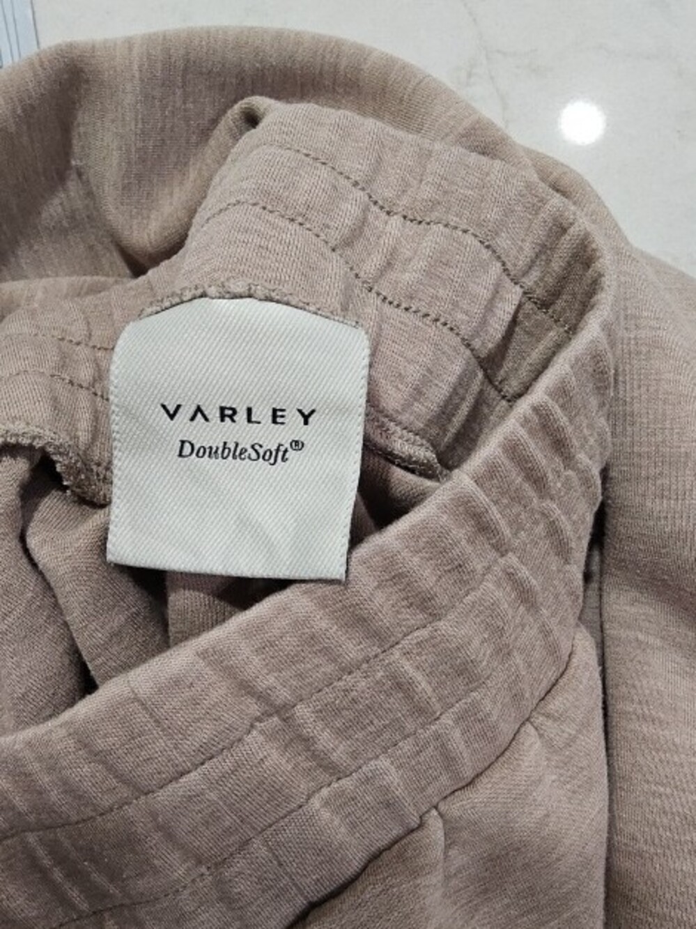 Varley Wide-Leg Lounge Pants and Top Set - Light Mauve - Picture 3 of 4